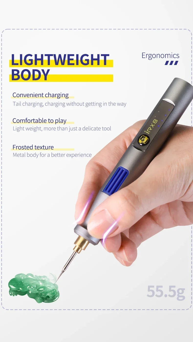 MECHANIC OFFICIAL New Arrival IRX8/GDR2 IC Electric Sanding Polishing pen Grinder High Speed Motor Chip Carving For Phone Repair