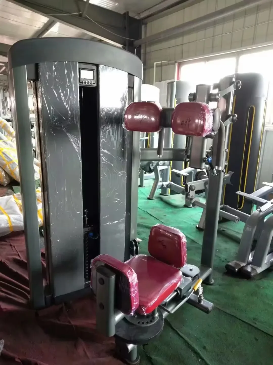 Pin Load Selection Machine, Gym Sports Bodybuilding Steel Strength Trainer Pin Load Selection Seated Torso Rotation Machine