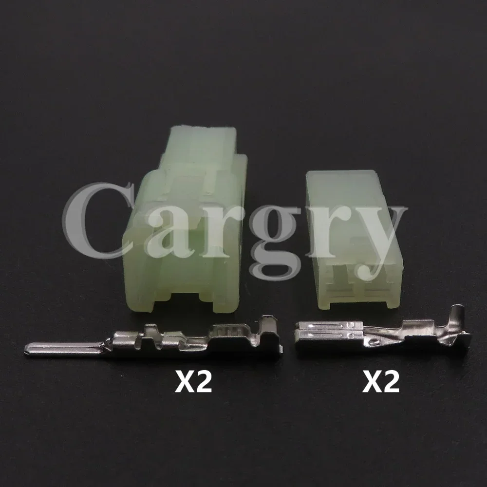1 Set 2P Auto Wiring Terminal Adapter AC Assembly Car Electrical Connector Auto Male Female Docking Unsealed Socket