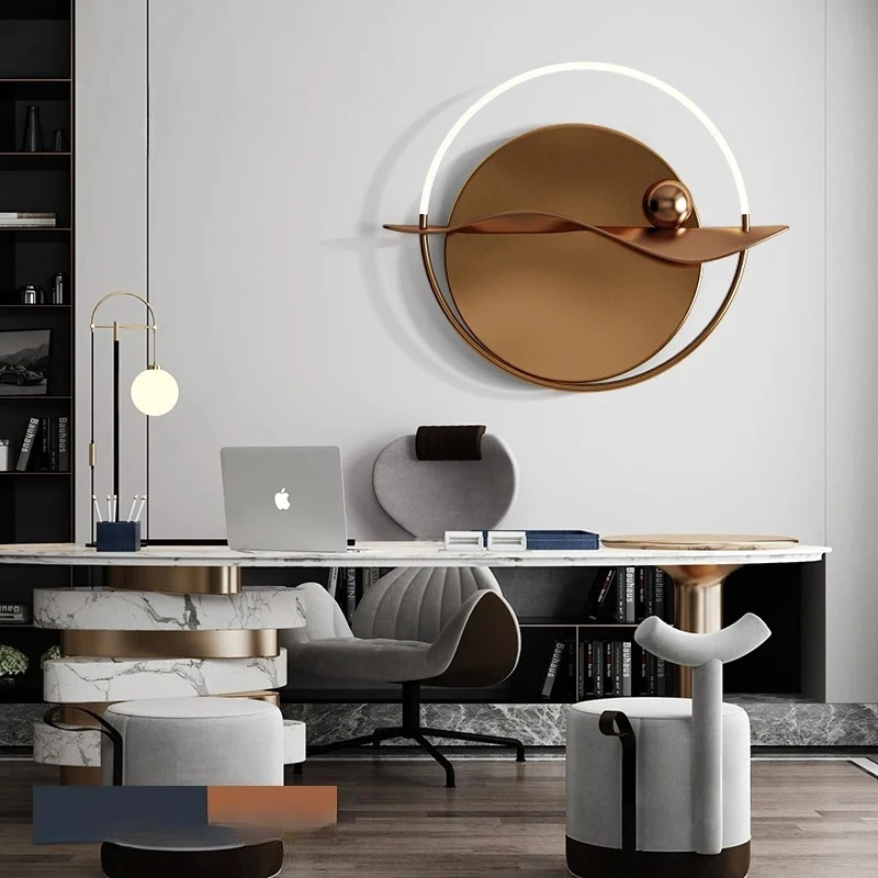/Modern Wall Decoration Pendant Wind Chimes Living Room Sofa Background Wall Hanging Dining Room Bedroom Luxury Metal home Decor