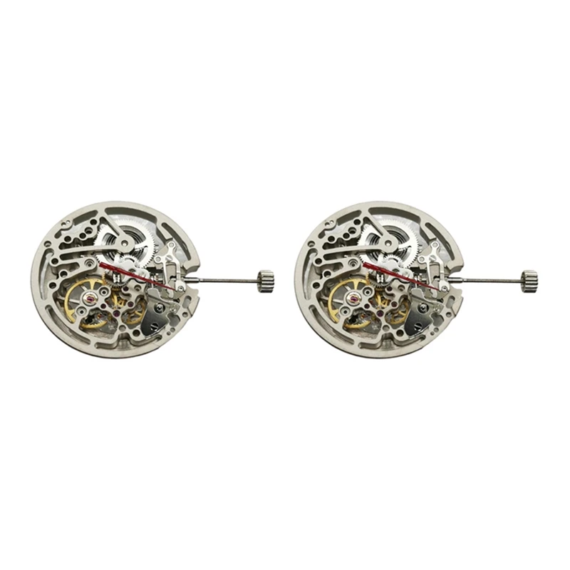 

2X Hollow Mechanical Automatic Skeleton Watch Movement Replacement For TY2809 Watch Repair Tool Parts Watchmakers Tools