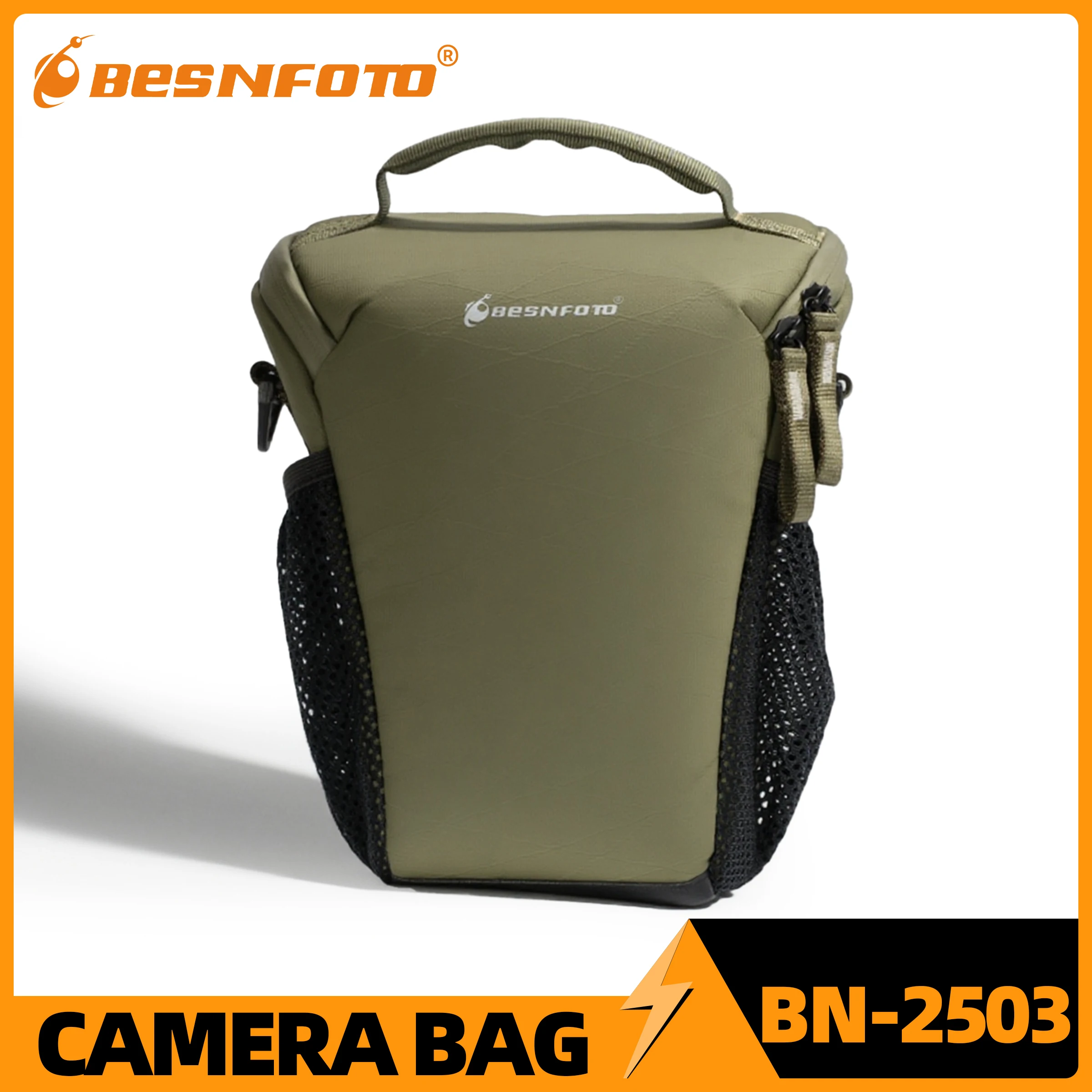 Besnfoto Wasserdichter Fotorucksack für spiegellose DSLR und GoPro – Kompakte, leichte Umhängetasche zum Schultern und Gürteltasche