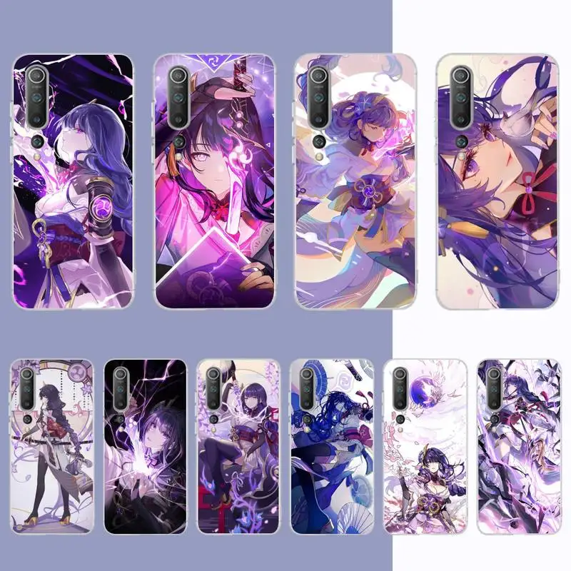 

Genshin Impact Raiden Shogun Phone Case for Samsung S21 A10 for Redmi Note 7 9 for Huawei P30Pro Honor 8X 10i cover