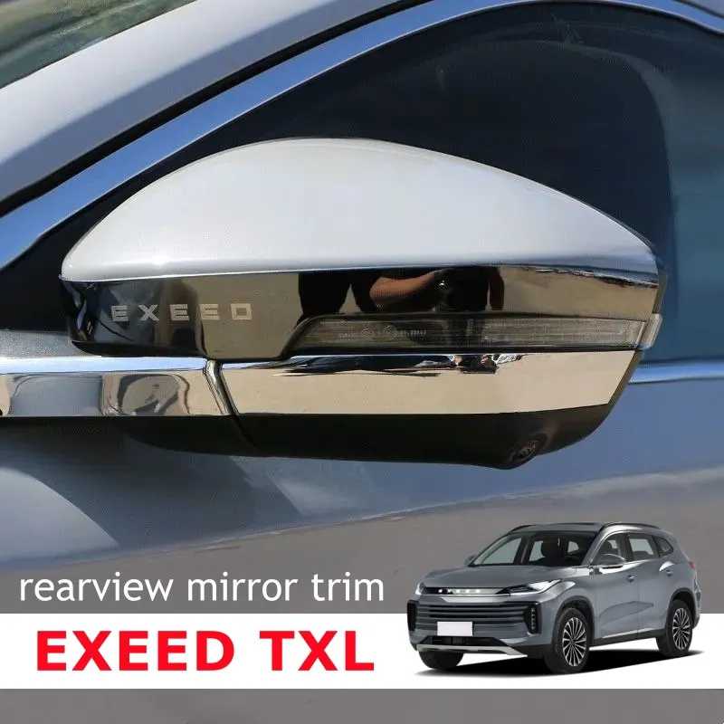 

For EXEED TXL 2025 2024 2023 Rearview Mirror Sticker Trim Deco Protector Stainless Steel Accessories