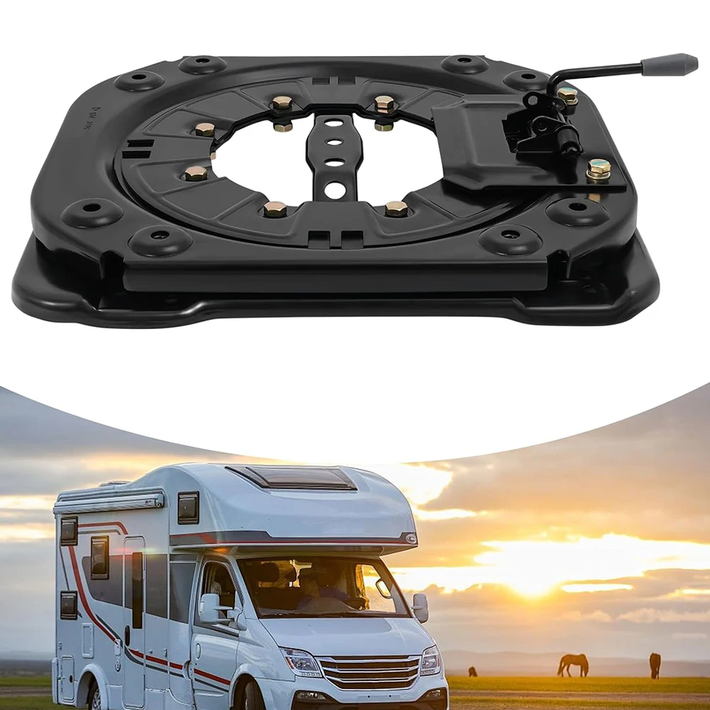 Heavy Duty Seat Swivel Base With Slider Track 360 Degree Rotatable For RV Van Camper Vehicle Engineering Vehicles Adjustable