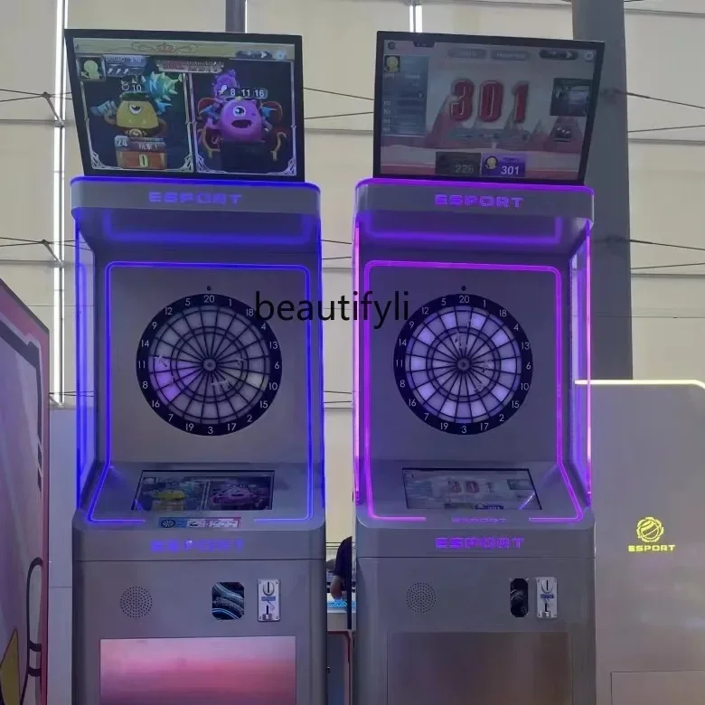 l Global Networked Dart Machine Computer Target Plate Coin Tank Dart Machine