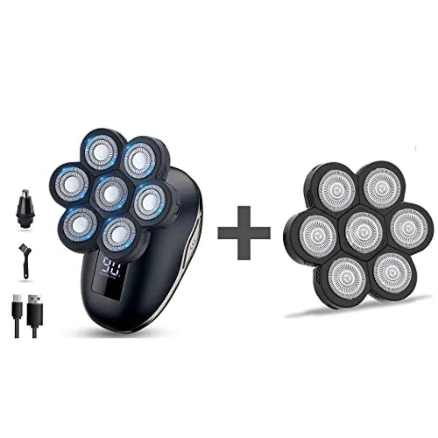

Head Shavers for Bald Men+ 7D Blade Replacement Heads