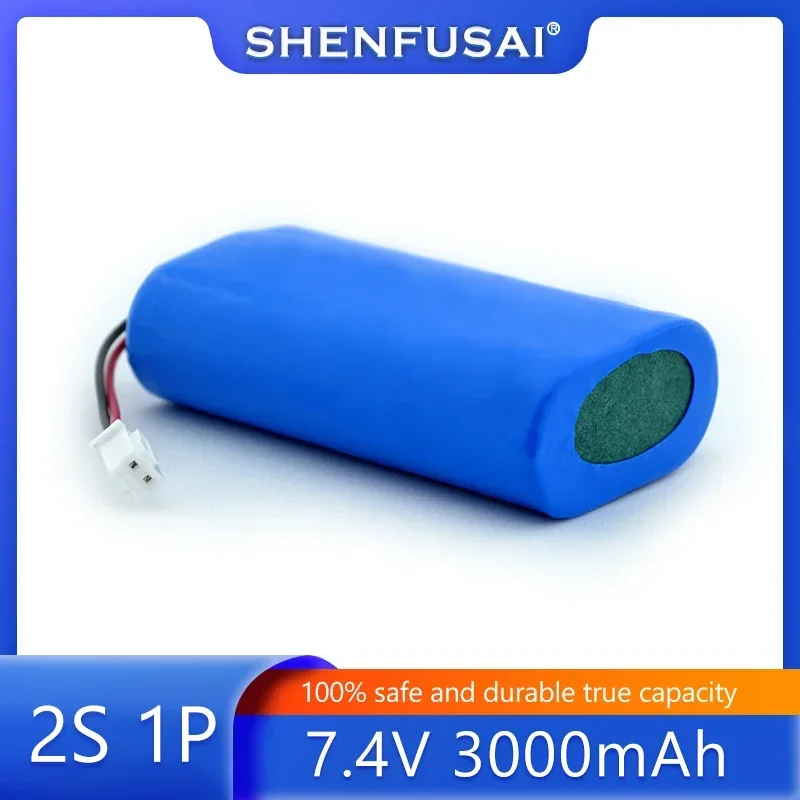 7.4V 2S1P 18650 rechargeable lithium battery for projectors, speakers, wireless monitoring, toy accessories