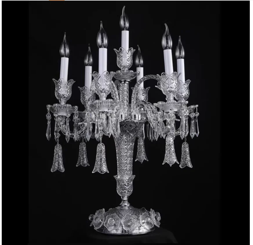 Modern Clear Crystal Floor Lamp Luxurious Hotel Ballroom Wedding Candle Decoration Lamp Living Room Bedroom Vila 100% Guaranteed