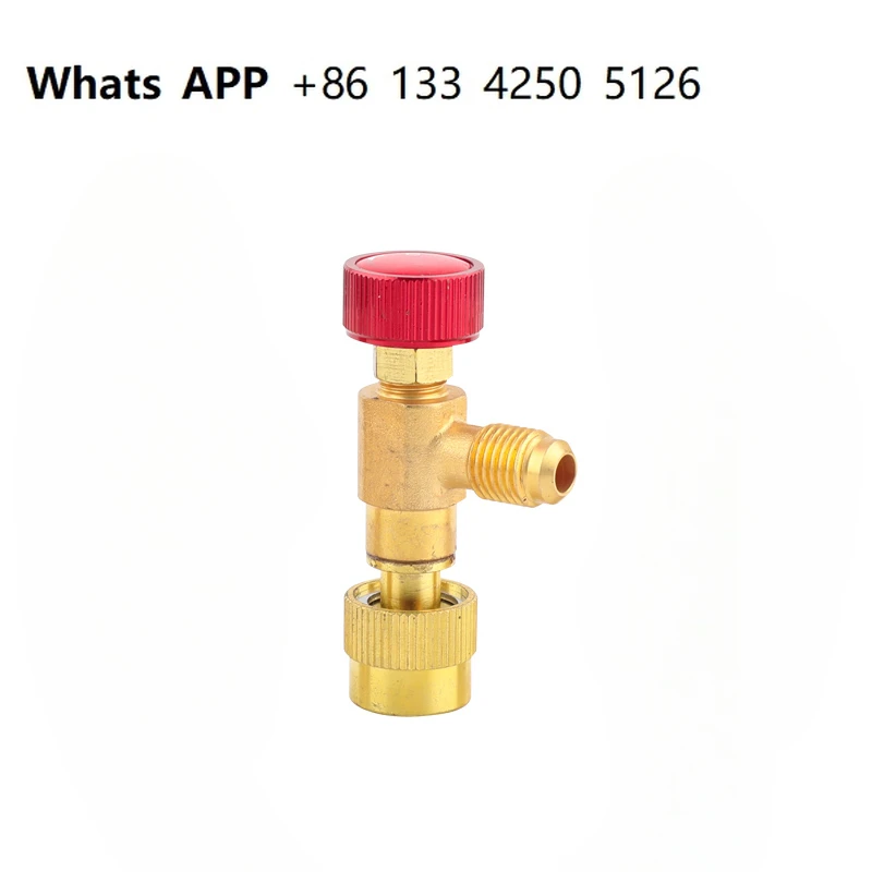 

R22 R410A air conditioner liquid filling safety valve, pure copper valve, refrigerant liquid filling adapter