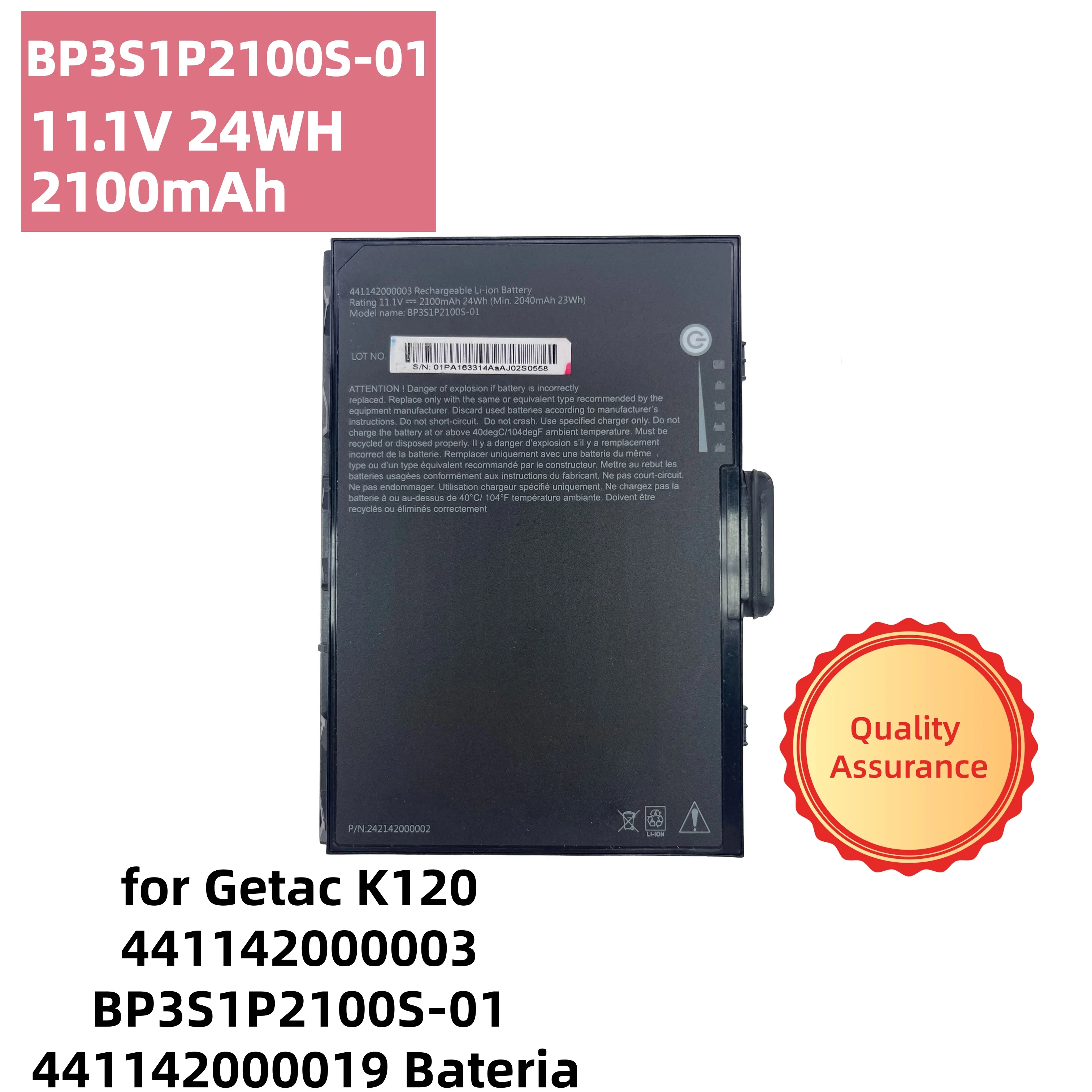 

Новая высококачественная батарея для ноутбука 11.1V 24WH 2100mAh BP3S1P2100S-01 для Getac K120 441142000003 BP3S1P2100S-01 441142000019 Bateri