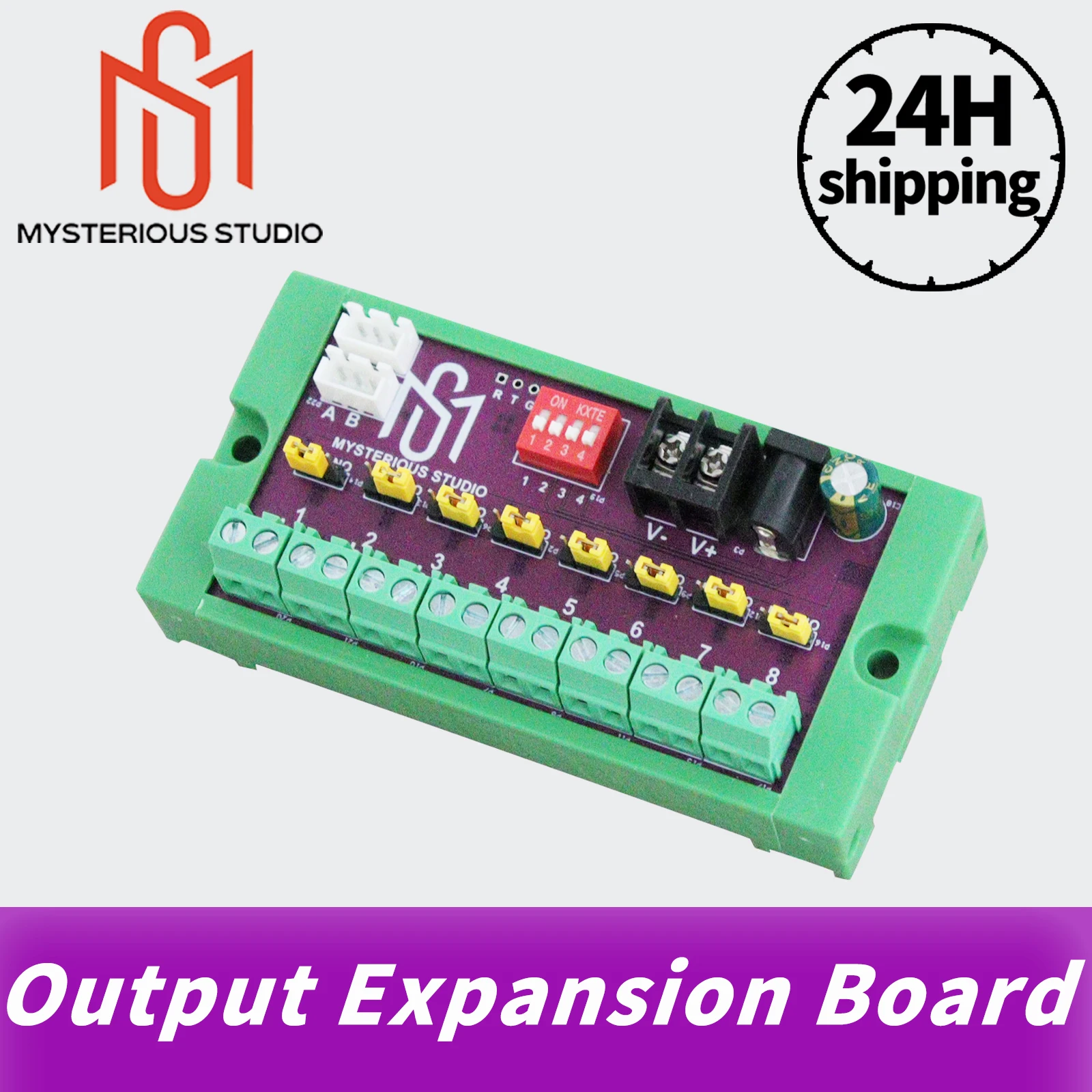 Mysterious studio Secret room escape game mechanism props Electronic puzzle Output Extension Board