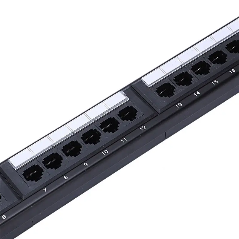 ABDE-4X UTP 24 Port Rj45 Patch Panel Rack Cable Wall Mounted Bracket Connector Rack Tool Ethernet Lan Network Adapter CAT6