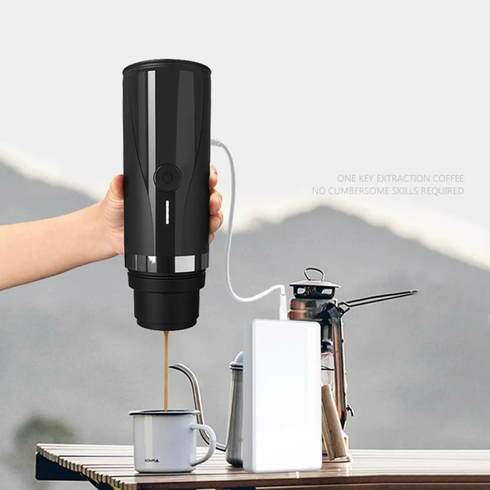 Portable Coffee Smart can wireless heating coffee machine outdoor travel powder coffee capsule electric water cup