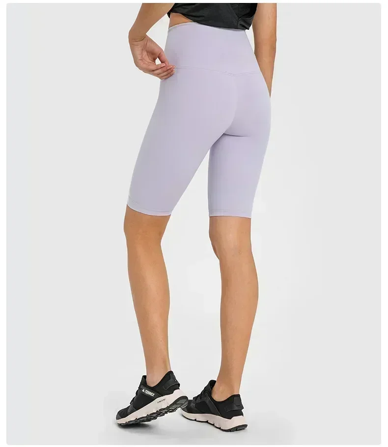 Lemon Align pantaloncini attillati a vita alta 10 "No goffration Line donna Yoga Running Fitness High Elastic Quick Dry 5 punti pantaloni