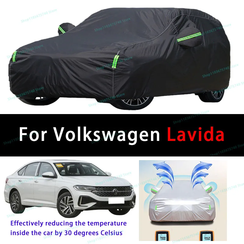 

For Volkswagen Lavida Summer Full Car Covers Outdoor Sun uv Protection Dust Cooling Protective Auto Protective Cover