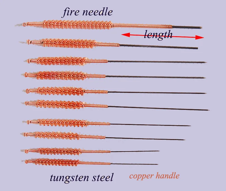 

Medical fire needle tungsten steel acupuncture needle non-disposable Chinese medical acupuncture tools 10pcs/pack