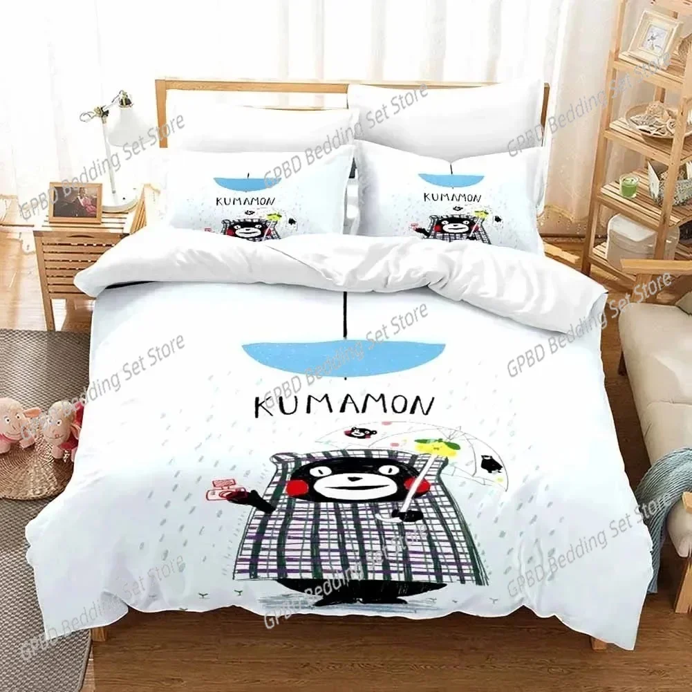Comics Kumamon Bedding Set For Bedroom Soft Modern Bedspreads Comefortable Kids Duvet Cover Quilt Cover And Pillowcase