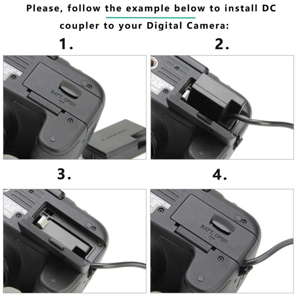 Canon ACK-E17 LP-E17 AC Power Adapter Plus DC Coupler For Canon EOS M3 M5 M6 Canon ACK-E17 LP-E17 AC Power Adapter Plus DC Coupler For Canon EOS M3 M5 M6