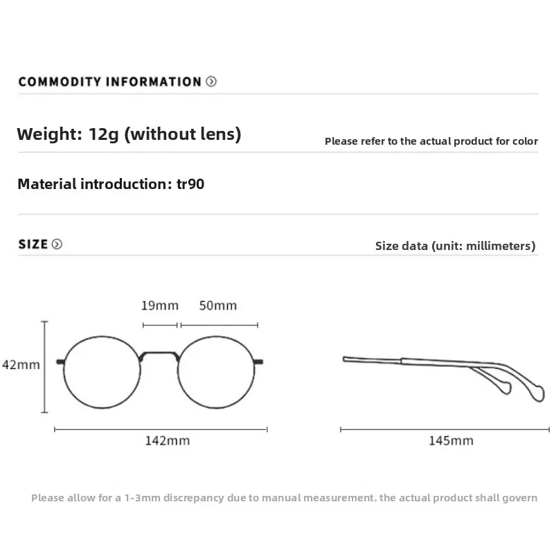 CLLOIO Retro Ultralight TR90 Elastic Frame Prescription Glasses Anti Blue Light Oval Myopia Reading Glasses Progressive Eyewear