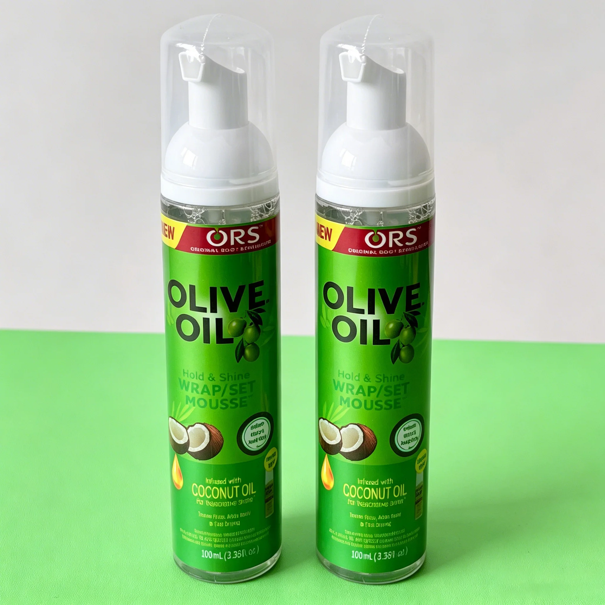 100ml Curly Hair Mousse Strong Hold Olive Oil Hair Styling Foam Anti-Frizz Wig Styling Mousse for Women image 4