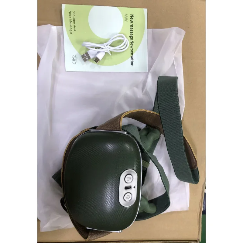 Masażer szyi i ramion, głęboki masaż tkanek Shiatsu, masażer pleców i szyi, masażer kręgosłupa szyjnego 4D, masaż ugniatający, bezprzewodowy masażer, łagodzenie zmęczenia