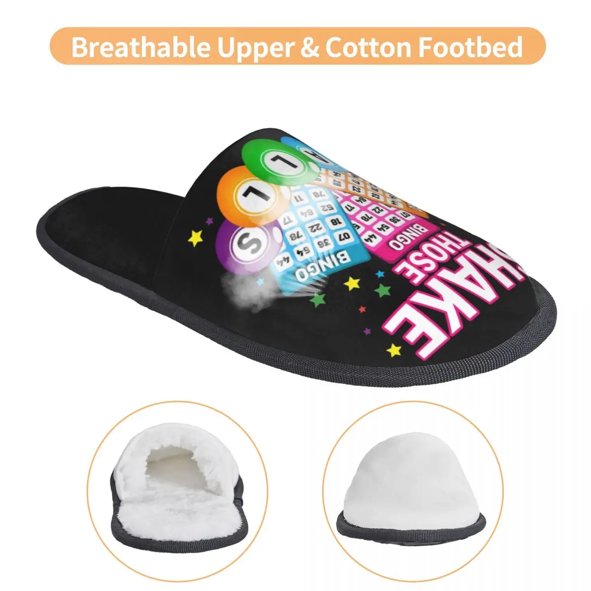 مخصص طباعة النساء هز تلك الكرات مضحك البنغو شبشب منزل دافئ دافئ رغوة الذاكرة رقيق النعال داخلي في الهواء الطلق الأحذية