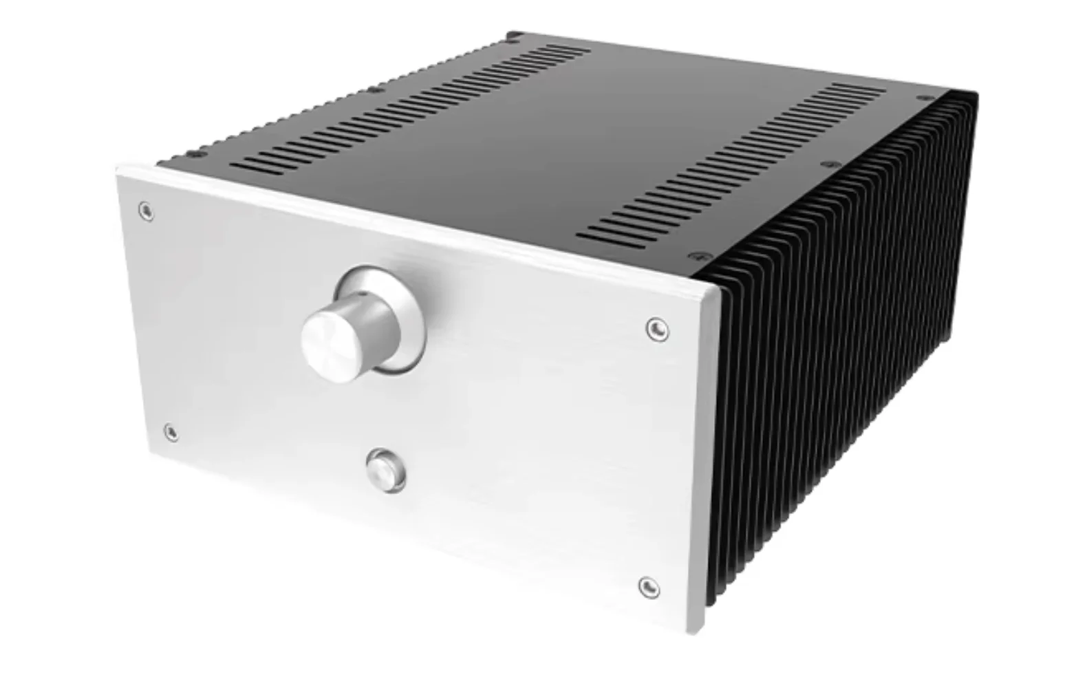 QF/ 2412B All-Aluminum Mini Class A Power Amplifier Chassis (Suitable for Class A/B), Amplifier Enclosure DIY Box(240*120*271mm)