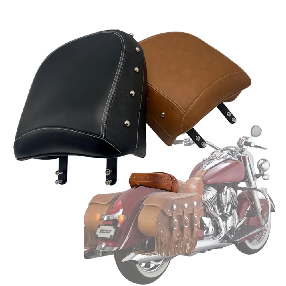 

Motorcycle Rear Passenger Seat Leather Pad Accessories For Indian Scout Bobber Chief Springfield Chieftain Roadmaster 2015-2023