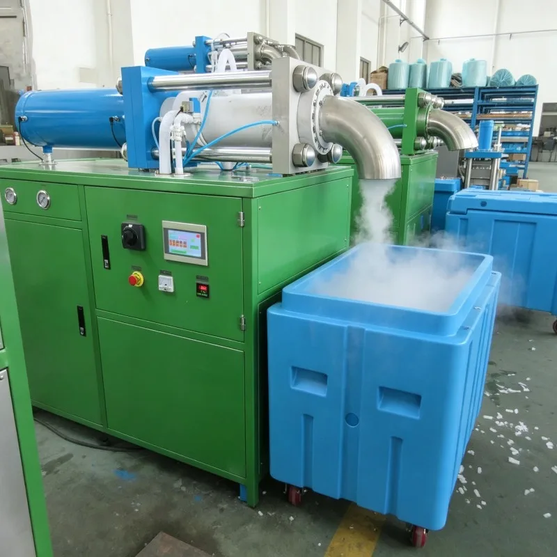Portable Dry Ice Maker Machine Mini Pelletizer Granulator Solid Carbon Dioxide Maker 3mm For Dry Ice Blast Cleaning Equipment
