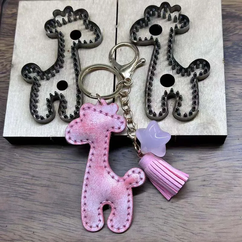 

Формы для ножей с подвеской в виде жирафа, формы для ножей с подвеской в сумке с жирафом, кожаные формы для ножей ручной работы своими руками