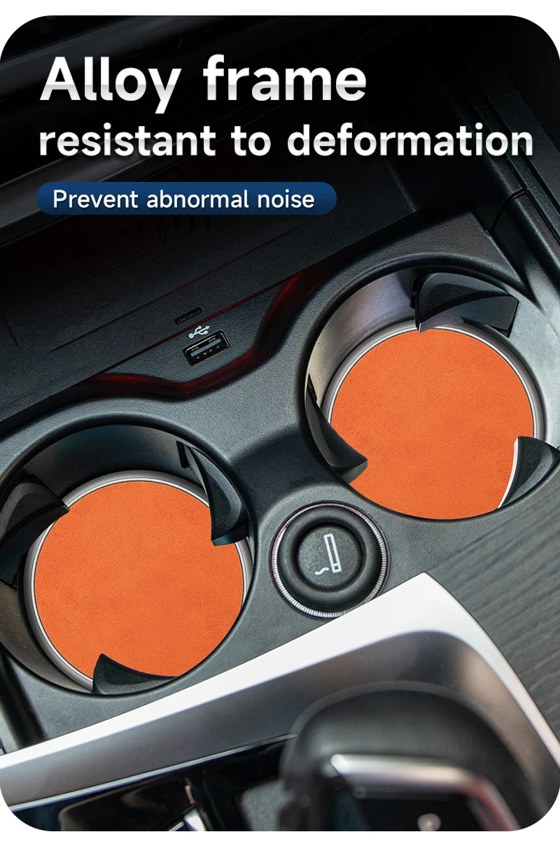 1PC/2PCS 7 Farben Auto Untersetzer Tasse Halter Matten Kreative Anti Slip Pads Auto Innen Zubehör für Die Meisten Tassen 7cm Universal – Detail 8