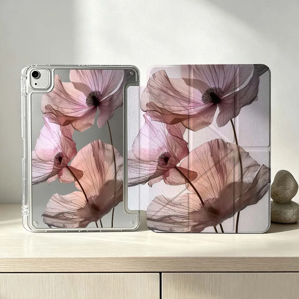 

Art Design Petals For iPad Pro Air mini 6 5 4 3 2 1 11th 10th 6th 5th M5 M4 M3 M2 9gen Foldable 3Y Tablet Case Soft