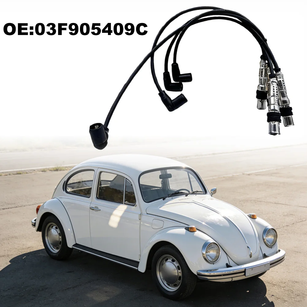 For Skoda Octavia Coil Connector Ignition Wire Engine Repair Black Engine Response Boost Heat Resistant Insulation