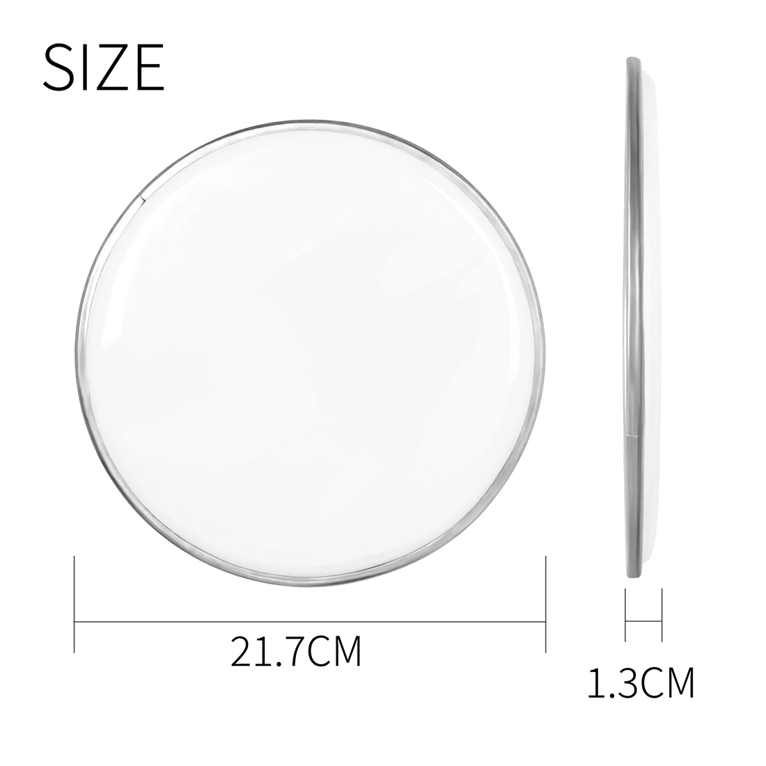 6 Inch White Drum Head Drum Waterproof Skin 2pcs Frame Drum Drum Kit Skin for Bass Drum Percussion Accessories