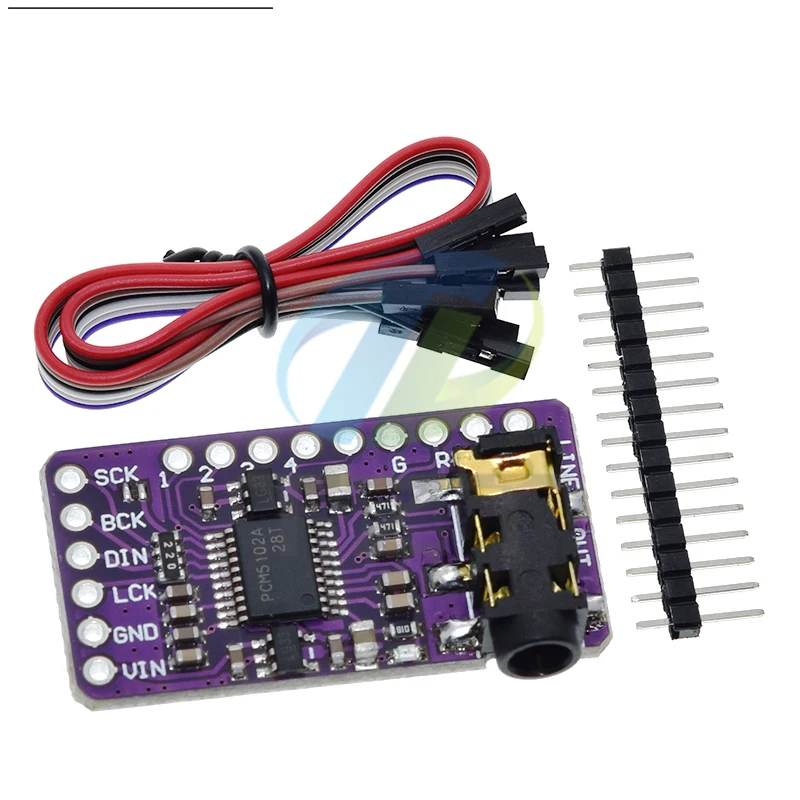 Interface I2S PCM5102A DAC Decoder GY-PCM5102 I2S Player Module for Raspberry Pi PHAT Format Board Digital PCM5102 Audio Board
