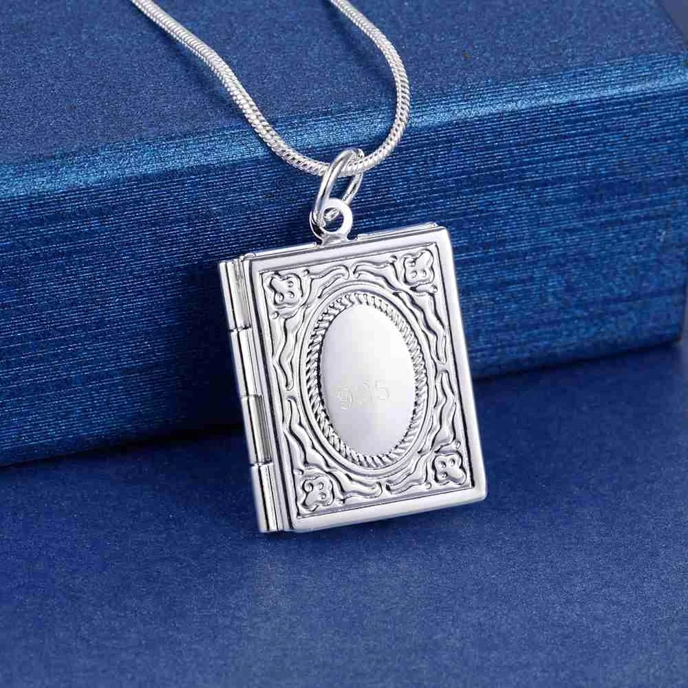 

New Popular brands 925 Sterling Silver fine Classic square Pendant Necklace for women fashion noble gifts wedding party Jewelry