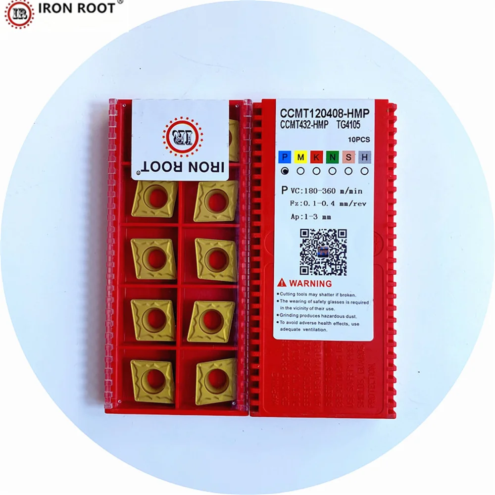 IRON ROOT CCMT120404,CCMT120408,HMP, TG4105 CNC Lathe Turning Tool Carbide Turning Tool Insert SCLCR SCACR steel