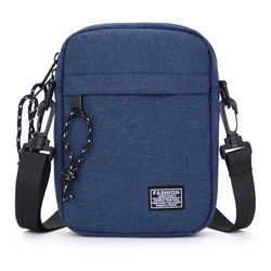 Oxford Men's Crossbody Shoulder Bag Casual Diagonal Day Tide Small Square Bag for Men Purses Cross Body Boys Travel Canvas Bag