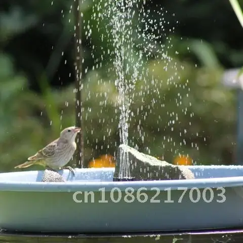 

Fountain Pump Solar Powered Easy Assemble Solar Bird Bath Fountain Pump for Pond Pool Fish Tank Aquarium Garden Water Spray Dec