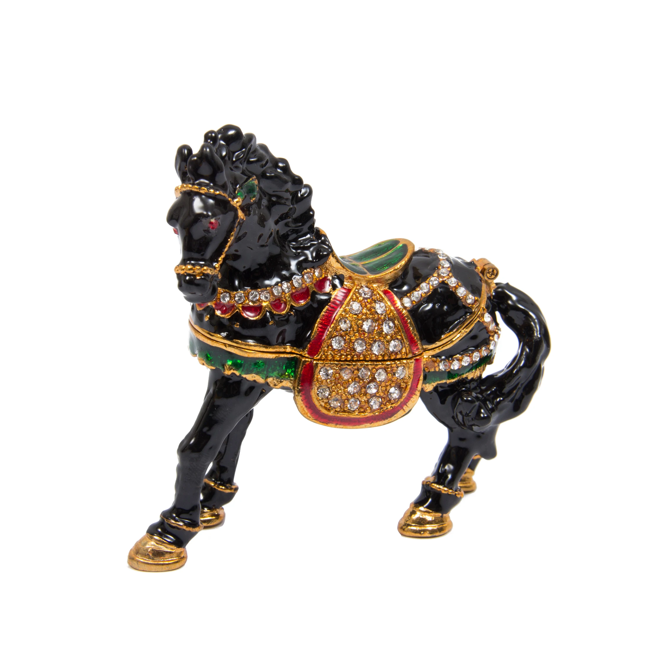 QIFU Hot Sale Black Horse Figurine for Home Decoration