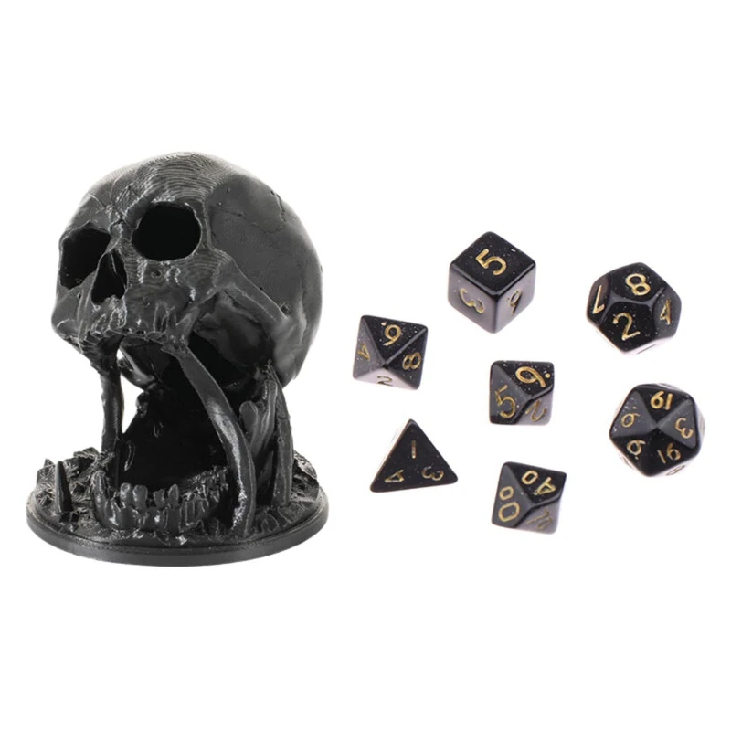 Skull DND Dice Tower And Tray Dice Rolling Tower For Dungeons And Dragons Tabletop RPG And Board Games，Halloween, Christmas, New