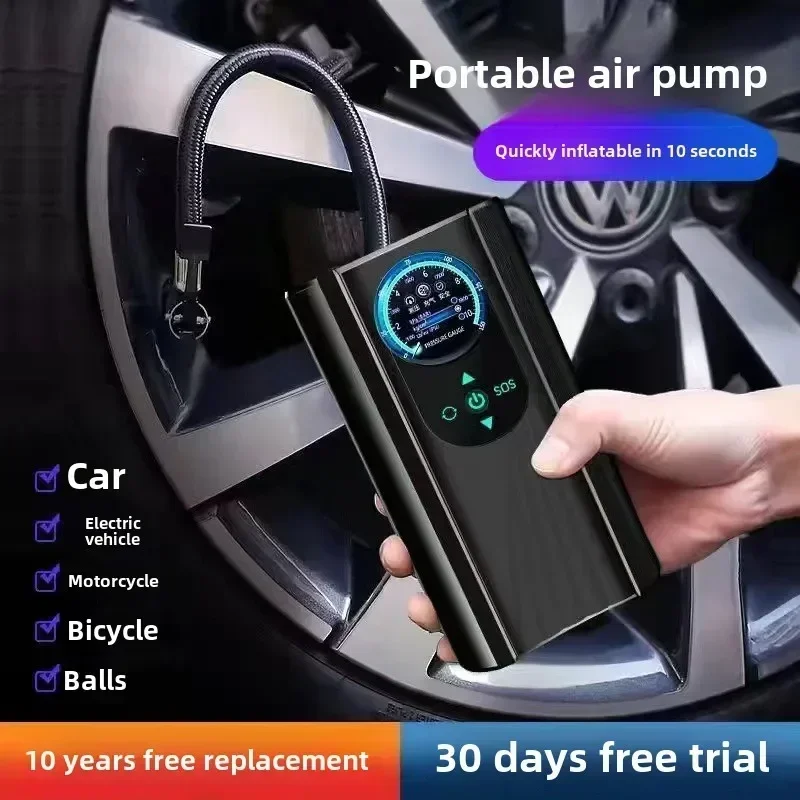 Car Air Pump Car Air Pump Electric Wireless Vehicle Portable Tire Filling Universal Multifunctional Air Pump Pointer Style