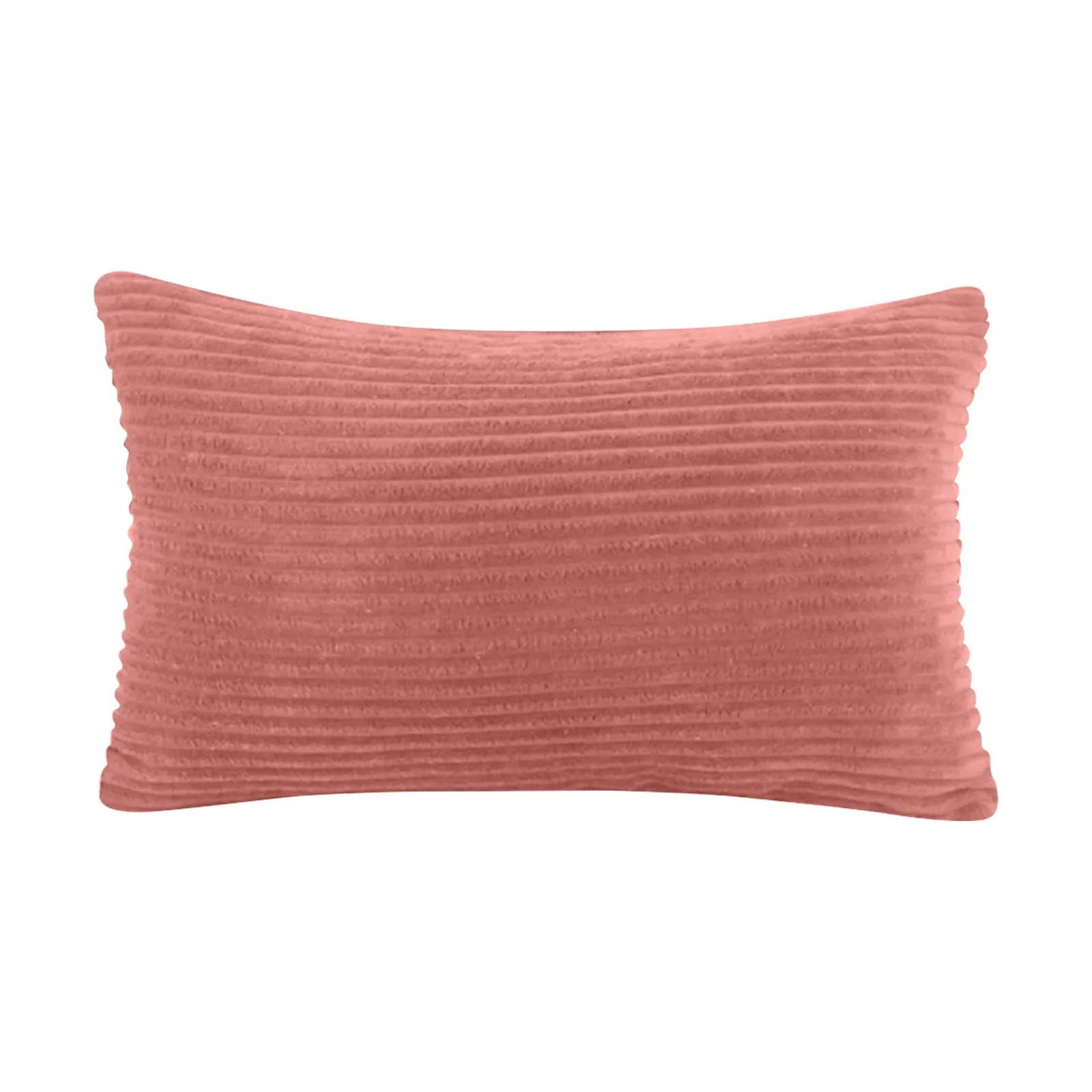 1PCS Monochrome Corduroy Pillow Case, Velvet Cushion Cover, Rectangle Pillow Case, Pink, Grey, Blue, IvoryHome Decorative