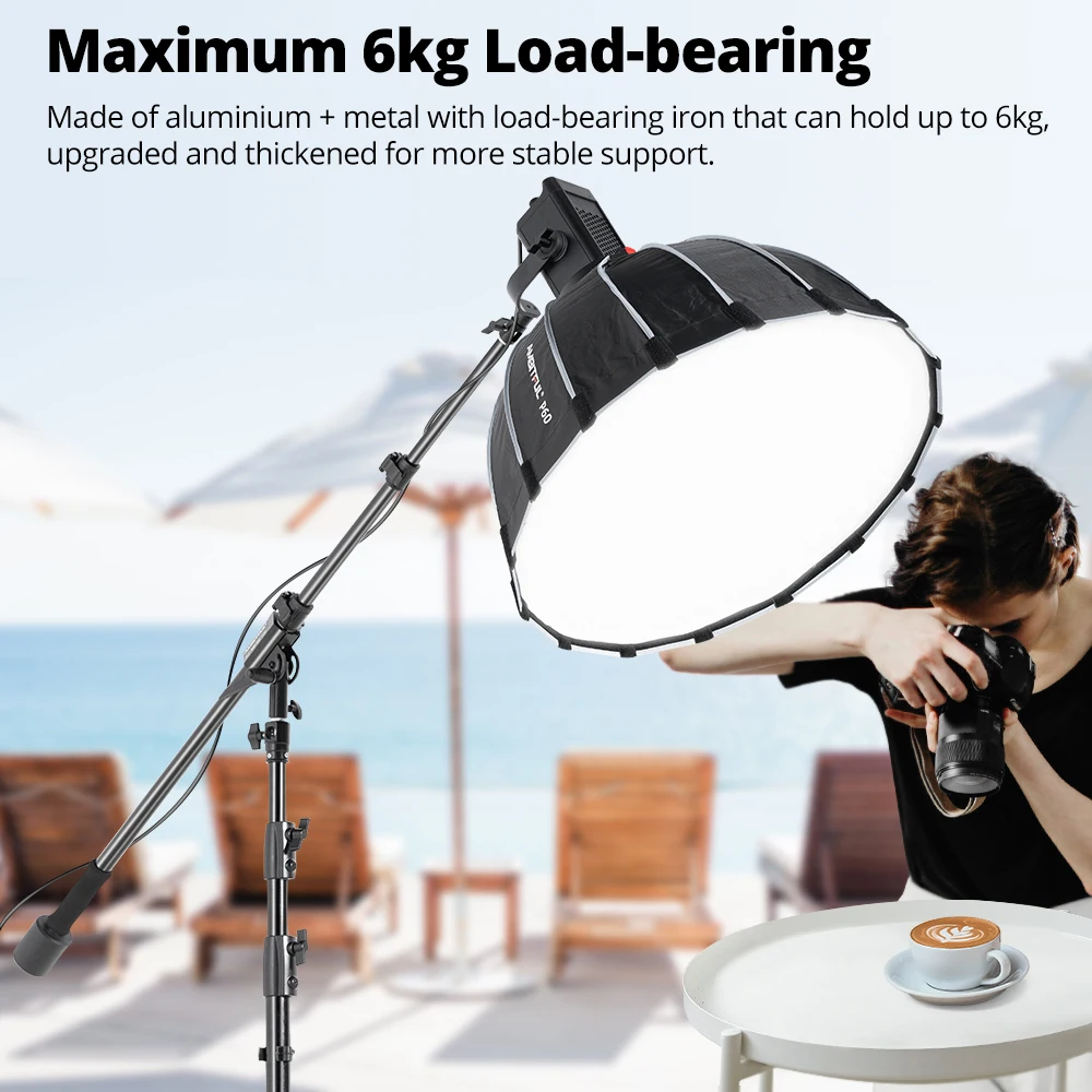AMBITFUL MF-02 70-175cm Aluminium Metal Studio Photo Telescopic