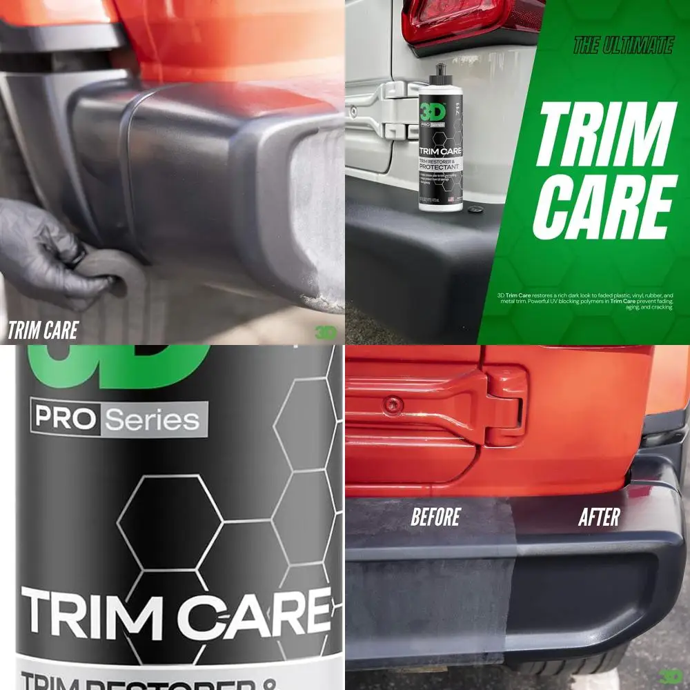 

Trim Care Restorer of Faded & Dull Plastic, Rubber, Trim & Bumpers - Renews Surface to Original Appearance - Long Lasting Shine