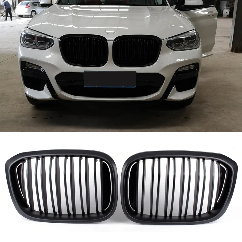 Car Front Bumper Racing Grille For BMW X3 G01 X4 G02 2019-2021