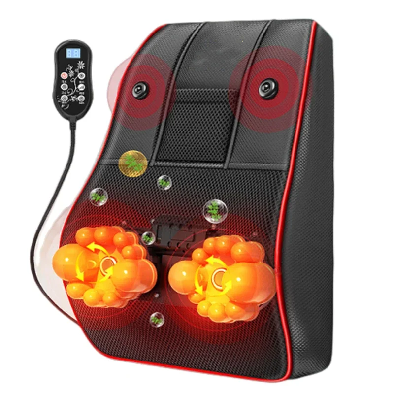 Upgrade New Cervical Massager Neck Waist Back Multi-functional Lumbar Cushion Whole Body Electric Shoulder Kneading Pillow