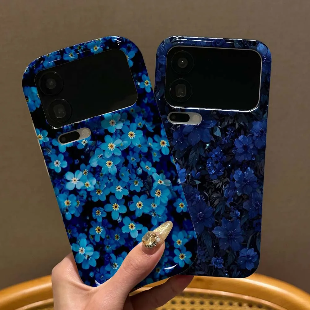 Coque de téléphone Feilin à motif vague et fleurs bleues « Ne t'oubliez pas de moi » pour Xiaomi Mi 17 15 14 13 14T 13T 12T Pro Max Lite
