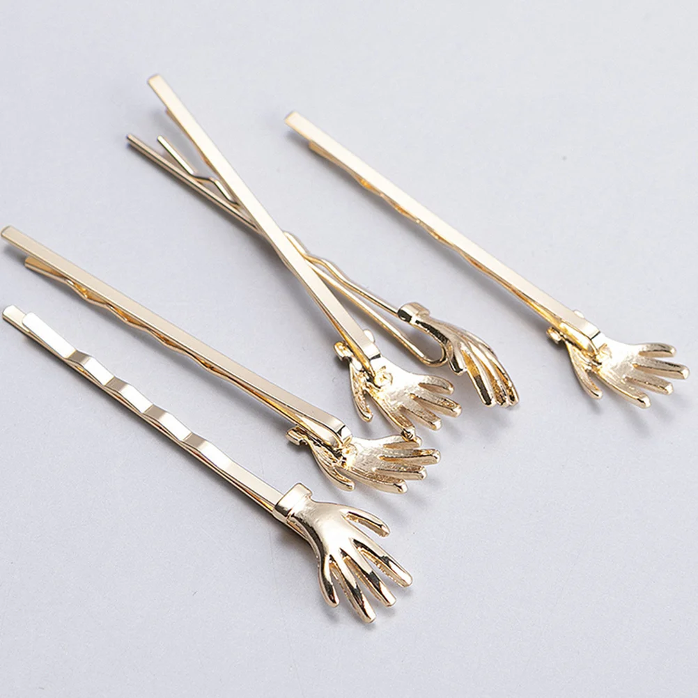 

5Pcs Fashion Skull Hair Clips Alloy Decorative Hairpin Girls Accessories Elegant for Weddings Parties Skull Hair Clip